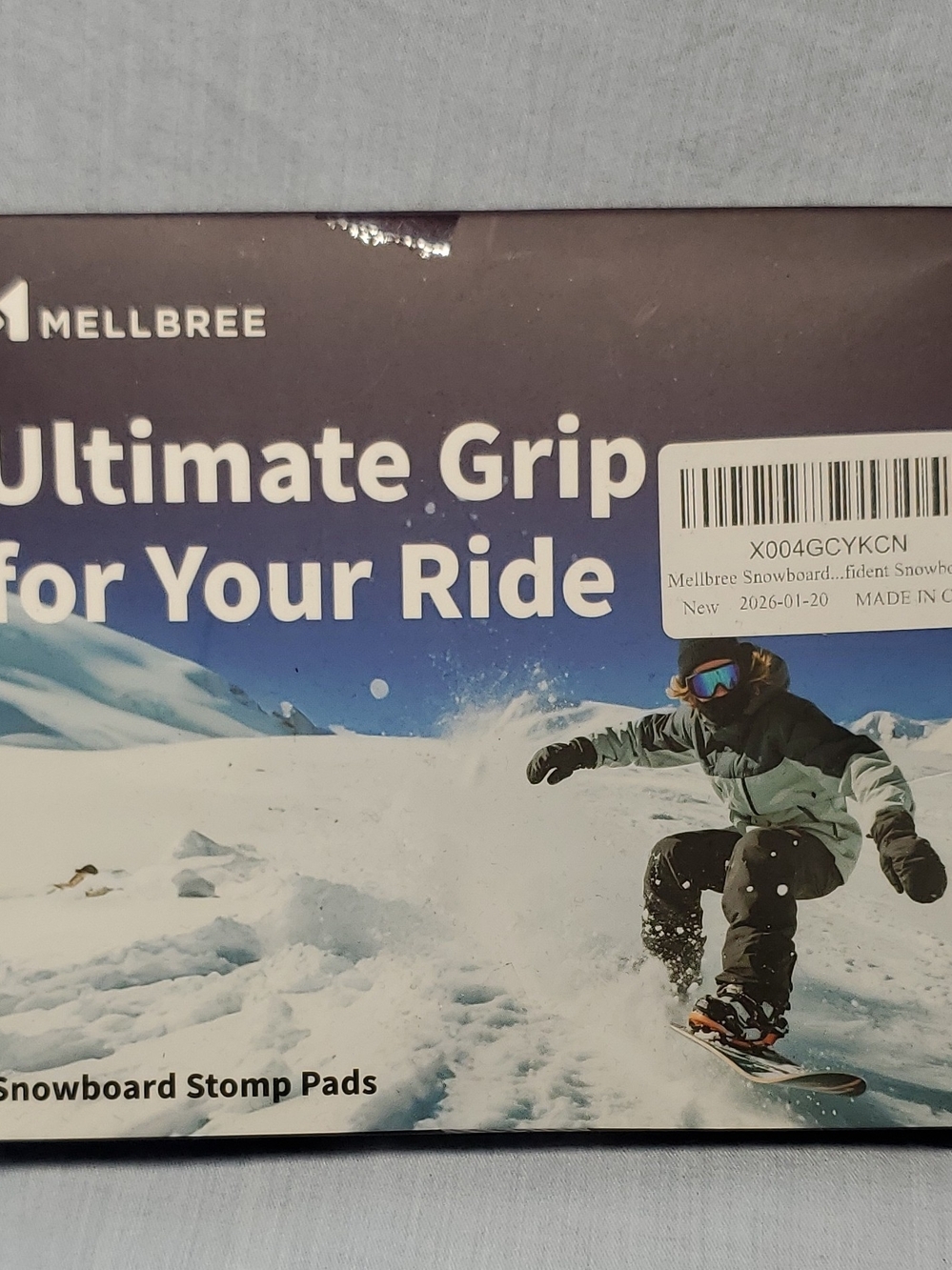 MellBree Snowboard Stomp Pads - Blue/White